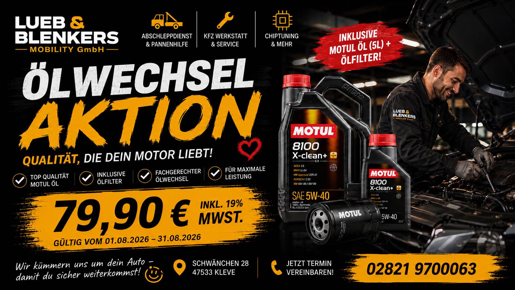 Ölwechsel-Aktion mit MOTUL